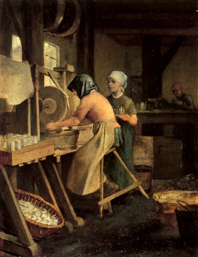 Fabrieksmeisjes door Constantin Emile Meunier